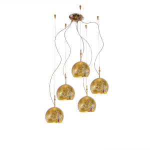 Hängeleuchte LUNA, Gold 24K, Albero Multi