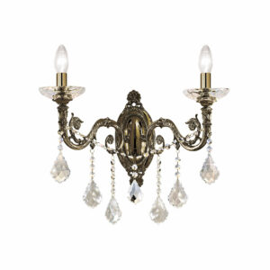 Wandleuchte CONTARINI CRYSTAL, KOLARZ Pure, Altmessing