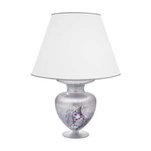 Tischleuchte ANFORA, Chrom, Kiss Silber