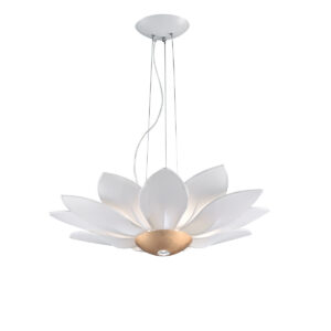 Hängeleuchte FIORE, Blattgold, Blattgold