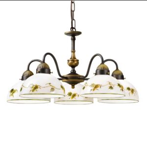 Luster NONNA, Altmessing, Vino, Glatter Rand