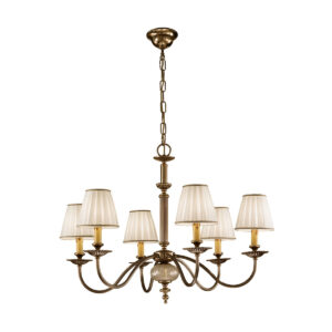 Luster ASCOT, Altmessing. Schirm optional.