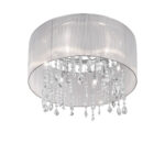 Luster PARALUME, KOLARZ Optic,   Organza Stoff, Chrom