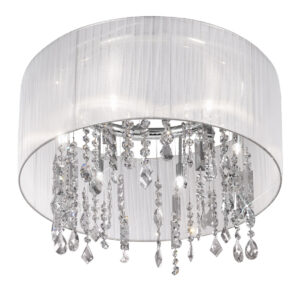 Luster PARALUME, KOLARZ Pure,   Organza Stoff, Chrom