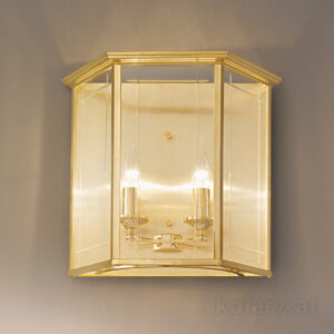 Wandleuchte ORANGERIE, Gold 24K