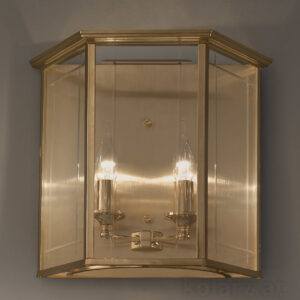 Wandleuchte ORANGERIE, Altmessing