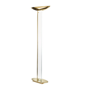 Bodenleuchte DELPHI, Gold 24K, Transparent