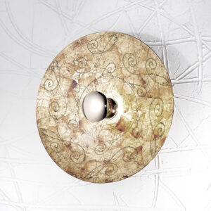 Wandleuchte LUNA, Chrom, Medici Silber