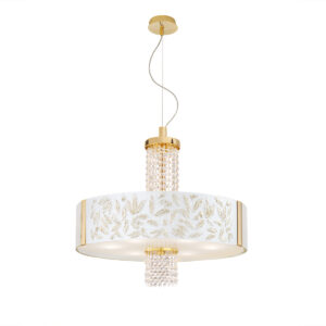 Hängeleuchte EMOZIONE, KOLARZ Pure, Gold 24K, Liberta Weiß/Gold