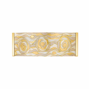 Wandleuchte EMOZIONE, Gold 24K, Aqua Champagne