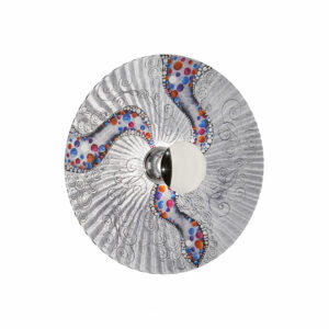 Wandleuchte LUNA, Chrom, Kiss Silber