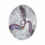 Wandleuchte LUNA, Chrom, Kiss Silber