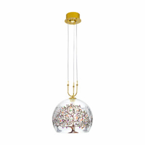Hängeleuchte LUNA, Gold 24K, Albero Multi Transparent