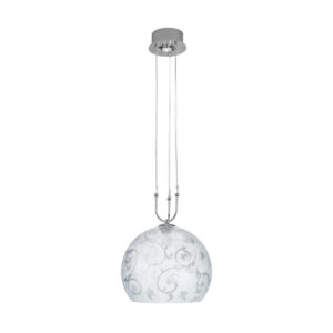 Hängeleuchte LUNA,Toscana Silber/Ice