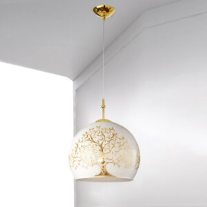 Hängeleuchte LUNA, Gold 24K, Albero Gold