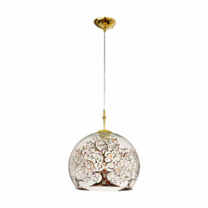 Hängeleuchte LUNA, Gold 24K, Albero Multi Transparent