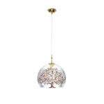 Hängeleuchte LUNA, Gold 24K, Albero Multi Transparent