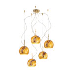 Hängeleuchte LUNA, Gold 24K, Kiss Gold