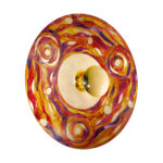 Wandleuchte LUNA, Gold 24K, Aqua Red