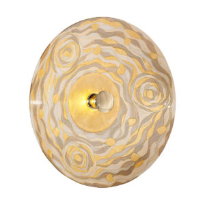 Wandleuchte LUNA, Gold 24K, Aqua Champagne