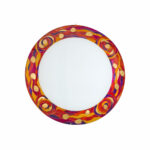 Deckenleuchte SERENA, Gold 24K, Aqua Red