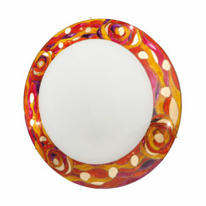 Deckenleuchte SERENA, Gold 24K, Aqua Red