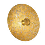 Wandleuchte LUNA, Gold 24K, Toscana Gold/Weiß