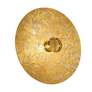 Wandleuchte LUNA, Gold 24K, Toscana Gold/Weiß