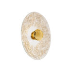Wandleuchte LUNA, Gold 24K, Liberta Weiß