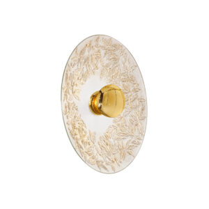 Wandleuchte LUNA, Gold 24K, Liberta Weiß