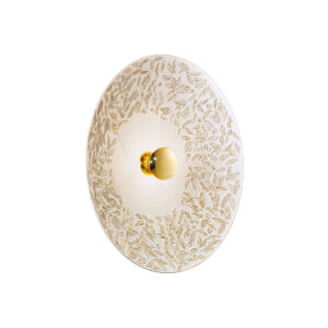 Wandleuchte LUNA, Gold 24K, Liberta Weiß/Gold