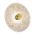 Wandleuchte LUNA, Gold 24K, Liberta Weiß/Gold