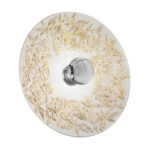 Wandleuchte LUNA, Chrom, Liberta Weiß/Gold