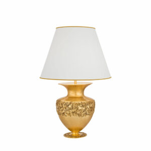 Tischleuchte ANFORA, Gold 24K, Liberta Gold/Weiß