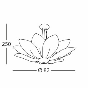 Hängeleuchte FIORE, Weiß