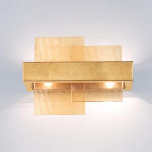 Wandleuchte RETTANGOLO, Blattgold