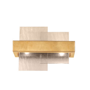 Wandleuchte RETTANGOLO, Blattgold