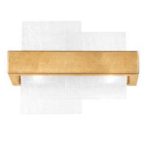 Wandleuchte RETTANGOLO, Blattgold