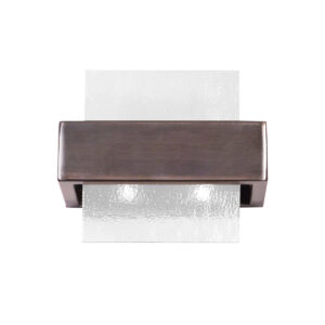 Wandleuchte RETTANGOLO, Brunito gebürstet / Nickel gebürstet