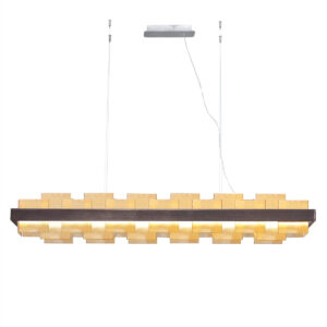 Luster RETTANGOLO, Brunito gebürstet / Nickel gebürstet