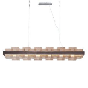 Luster RETTANGOLO, Brunito gebürstet / Nickel gebürstet