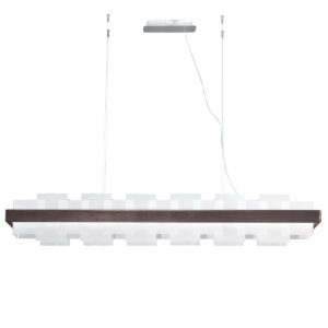 Luster RETTANGOLO, Brunito gebürstet / Nickel gebürstet