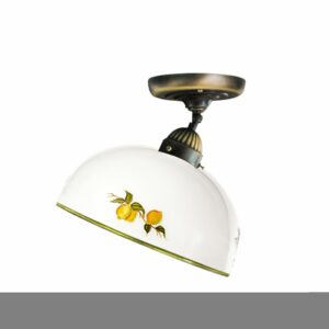 Deckenleuchte NONNA, Altmessing, Limoncelli, Glatter Rand