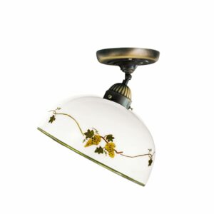 Deckenleuchte NONNA, Altmessing, Vino, Glatter Rand