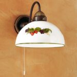 Wandleuchte NONNA, Altmessing, Fragoline Glatter R