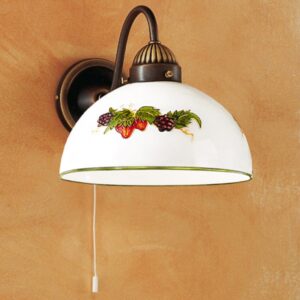 Wandleuchte NONNA, Altmessing, Fragoline Glatter R