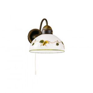 Wandleuchte NONNA, Altmessing, Vino Glatter Rand