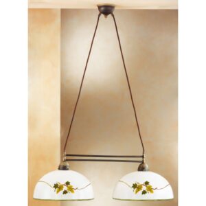 Luster NONNA, Altmessing, Vino Glatter Rand