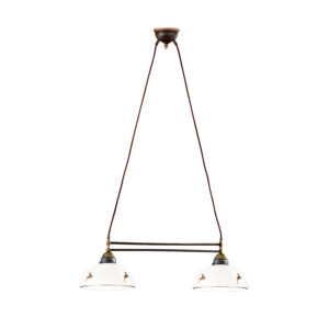 Luster NONNA, Altmessing, Hirsch Gold Länge 64 cm