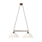 Luster NONNA, Altmessing, Streublumen Rosa